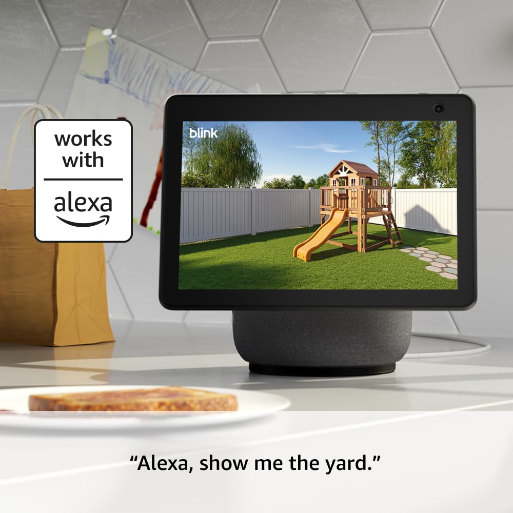 Blink Outdoor 4 + Mini 2 – Wireless smart security camera, two-year battery life, 1080p HD day and infrared night live view. Sync Module Core included – 1 camera system + Mini 2 (Black)
