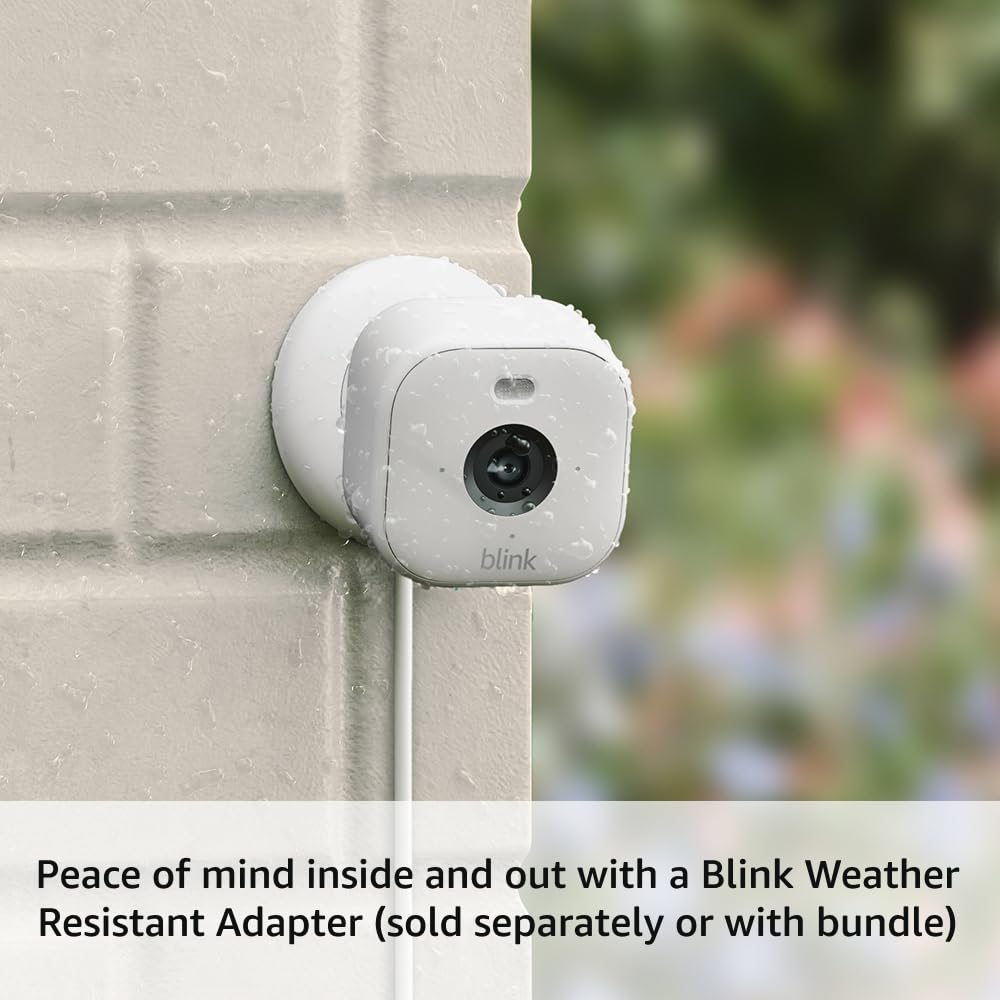 Blink Mini 2 — Home Security & Pet Camera with HD video, color night view, motion detection, two-way audio, and built-in spotlight — 1 camera (White)